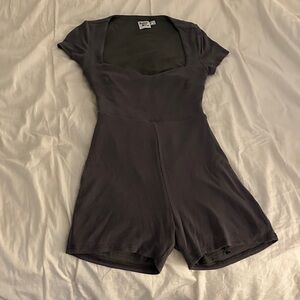 Princess Polly Charcoal Romper